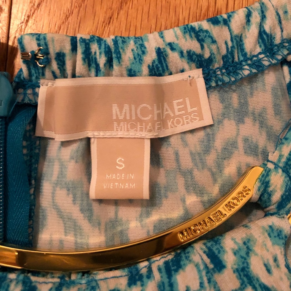 Michael Kors Dress Blue and White, Size Small - Picture 2 of 3